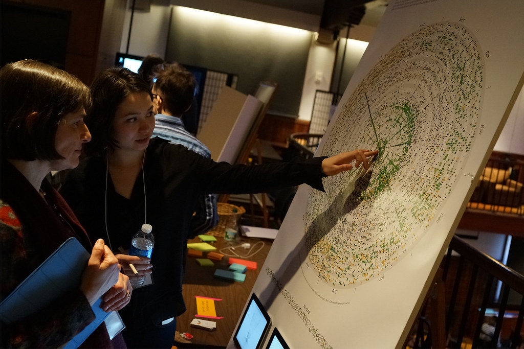 A screen-based interactive visualization of the Harvard Arboretum's living collections.